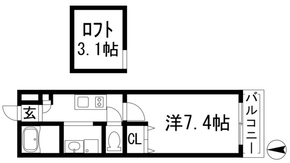 レジデンス石橋の物件間取画像